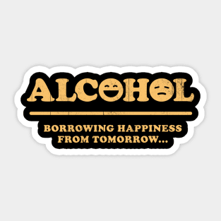 Alcohol Funny Parody Sticker